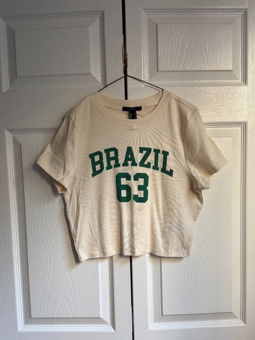 Brazil cropped t-shirt